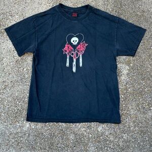 Faded Black Graphic T-Shirt Alkaline Trio Blink 182